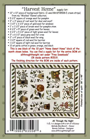 Home Sweet Home Harvest Home