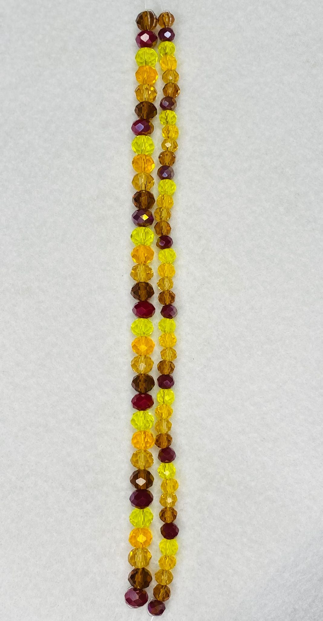 Gemcut Rondelle Glass Beads