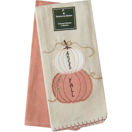 Stacked Pumpkins Tea Towel Set
