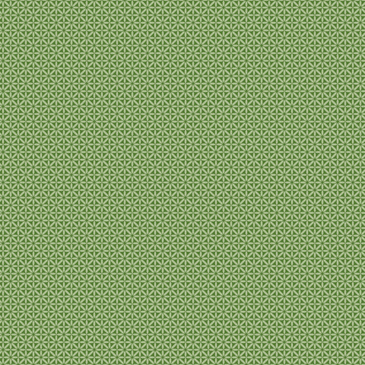Front Porch Geometric Green - Fat Quarter