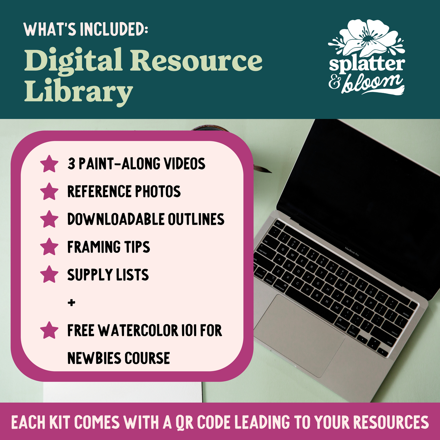 Fall Harvest Watercolor Painting Kit - (Large)