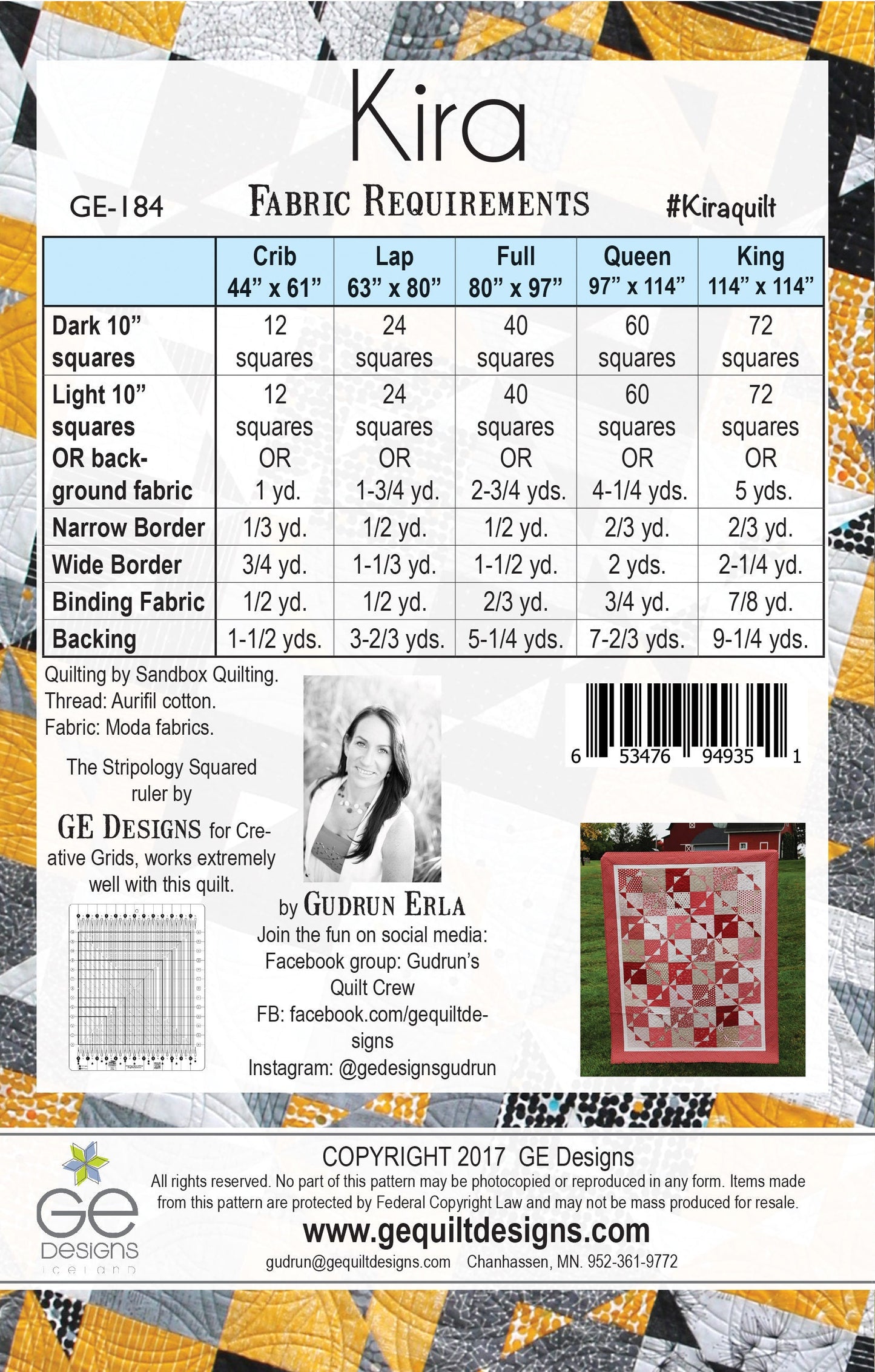 Kira 10" Square Pattern 184