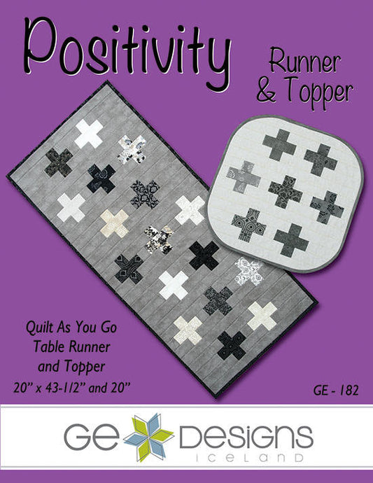 Positivity Table Runner & Topper Pattern 182