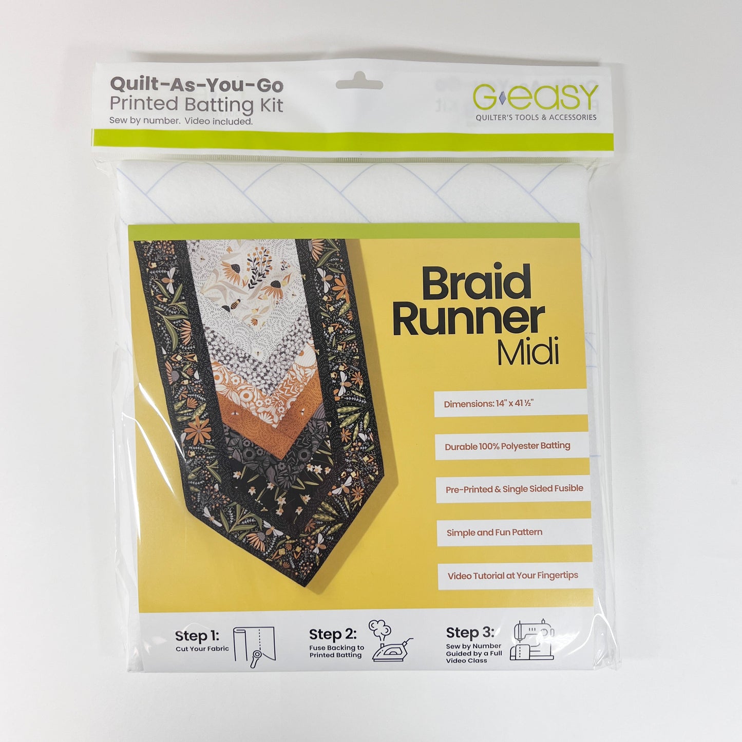 Quilt-As-You-Go Batting Kit - Braid Runner Midi