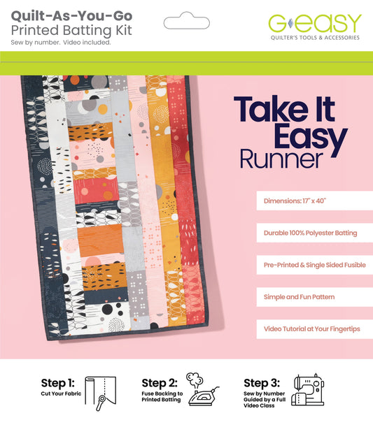 Quilt-As-You-Go Batting Kit - Take It Easy Runner