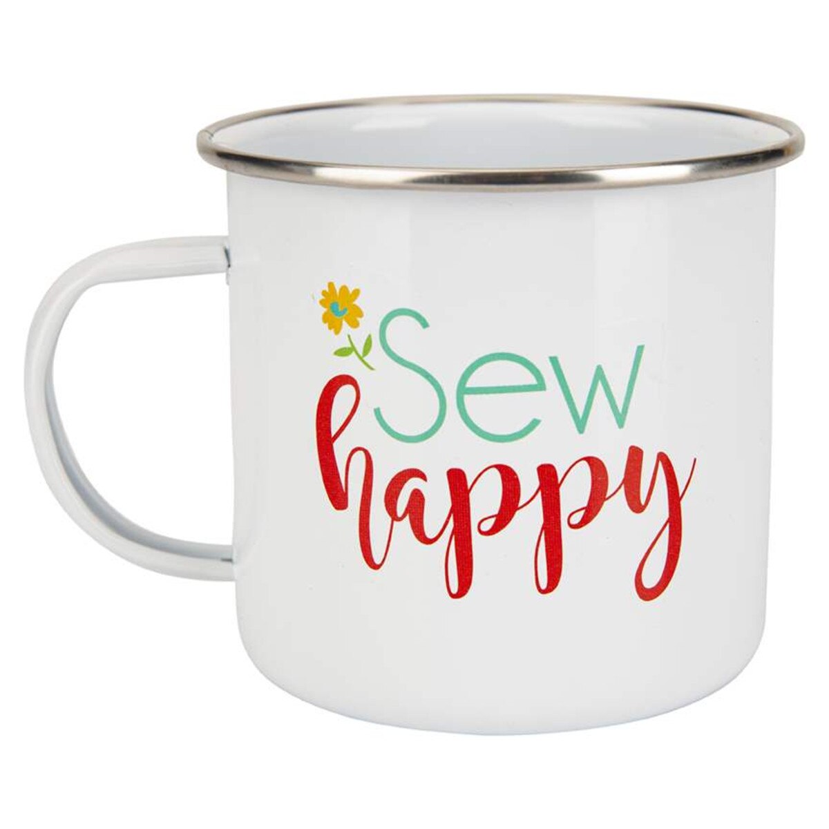 Lori Holt Vintage Happy 2 Enamel Tin Mug