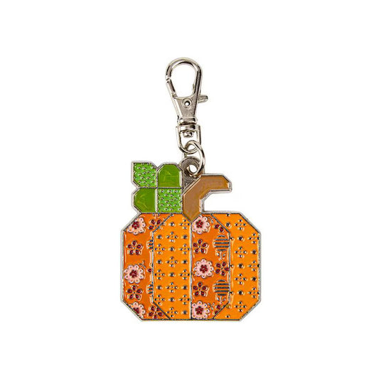 Lori Holt Bee Dots Enamel Happy Charm™ Pumpkin