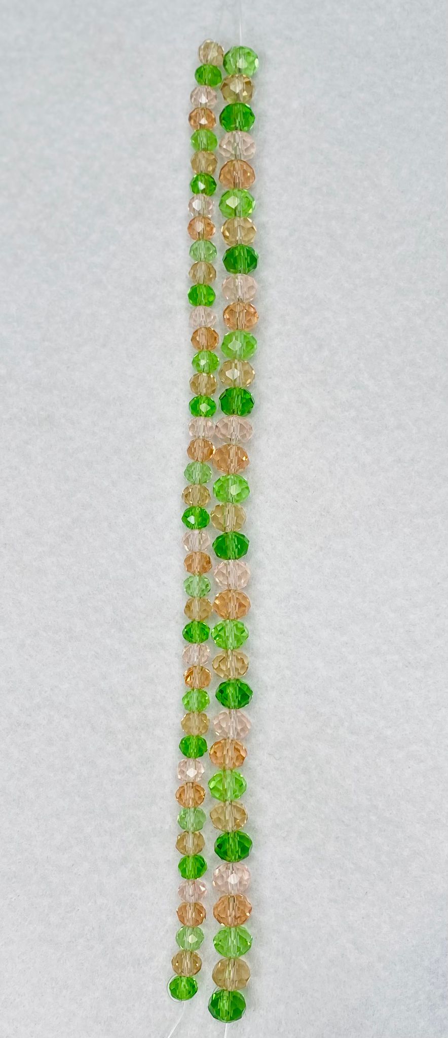 Gemcut Rondelle Glass Beads