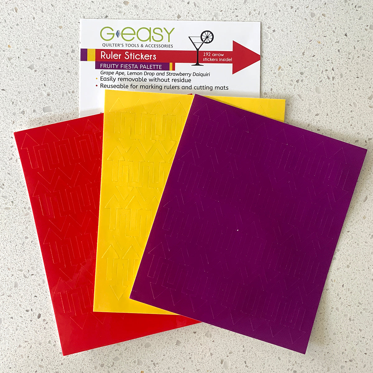 GEasy Ruler Stickers - Fruity Fiesta palette GE-1101