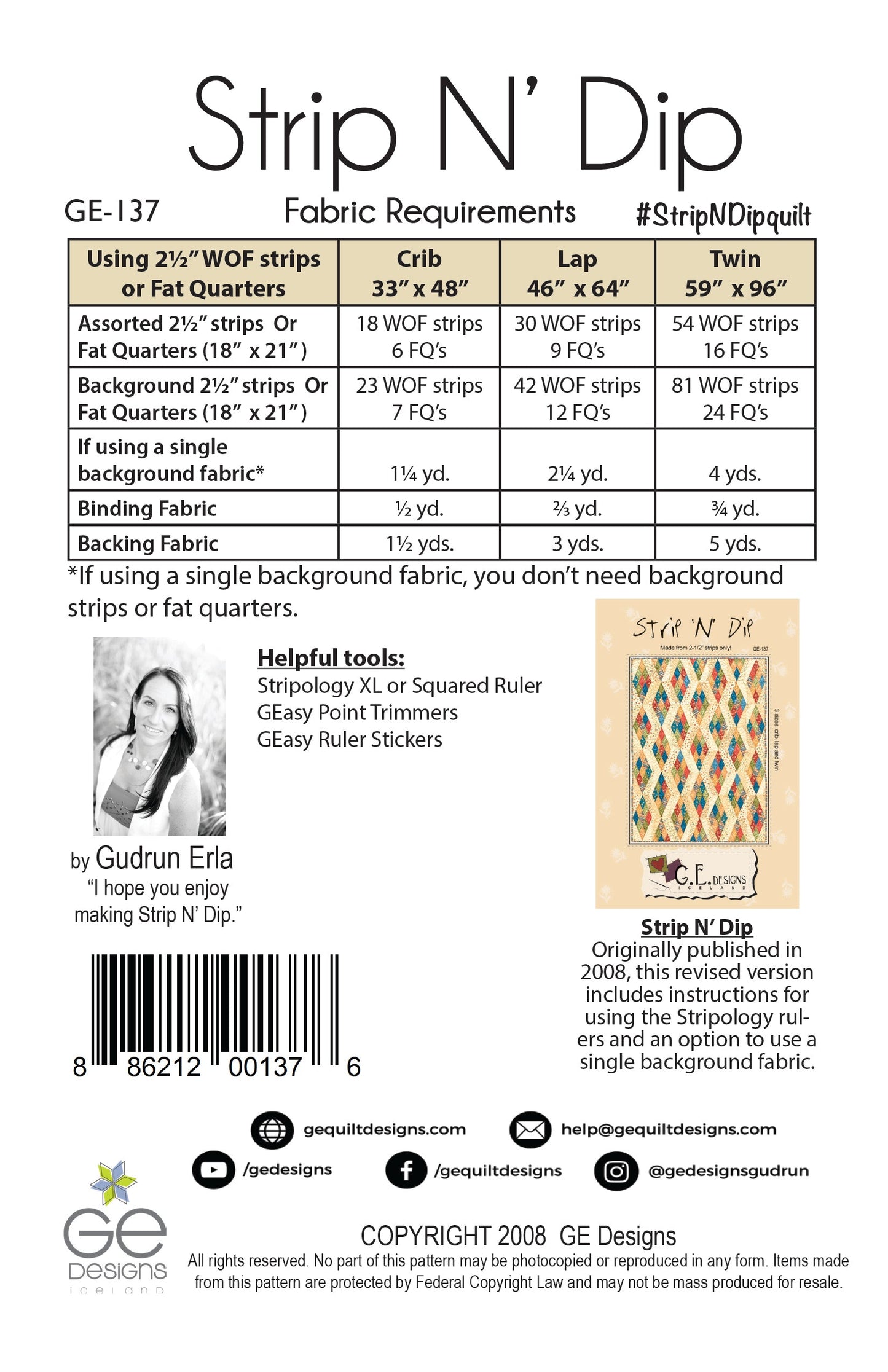 Strip N' Dip - 2.5" Strip Pattern 137