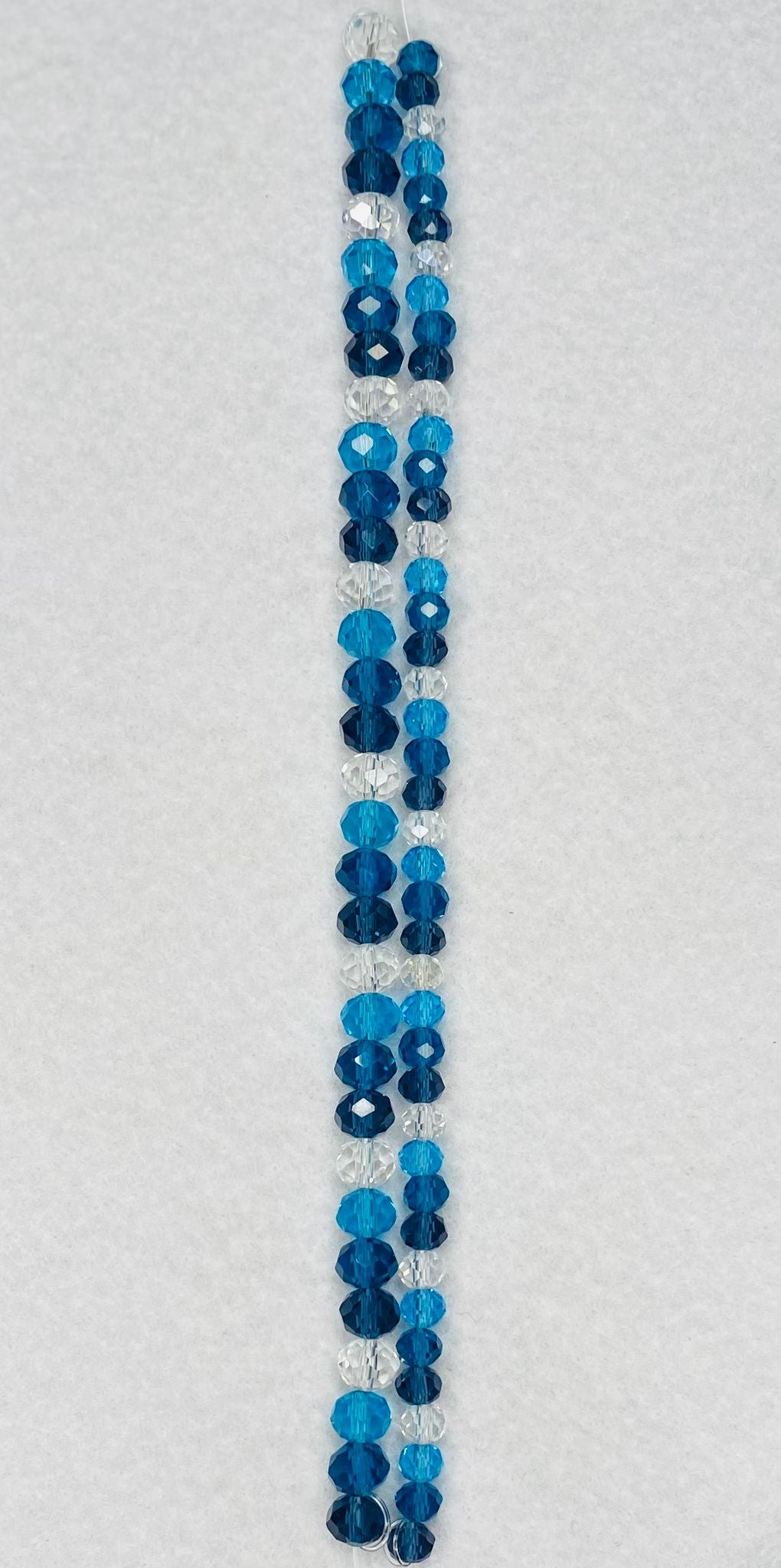 Gemcut Rondelle Glass Beads