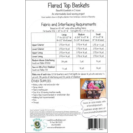 Flared Top Basket Pattern